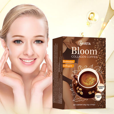 Reines Bio-Bloom-Kaffeepulver mit Kollagen Natürliche Gewichtsverlustlösung
