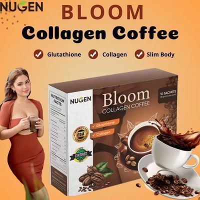 Reines Bio-Bloom-Kaffeepulver mit Kollagen Natürliche Gewichtsverlustlösung