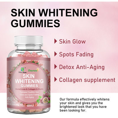 Private Label Kollagen Gummies OEM Erdbeer Gummies für glatte, makellose Haut