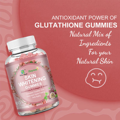 Private Label Kollagen Gummies OEM Erdbeer Gummies für glatte, makellose Haut