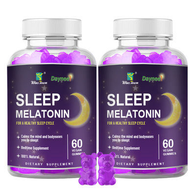 Private Label Melatonin Gummies für besseren Schlaf und Entspannung 24 Monate Haltbarkeit