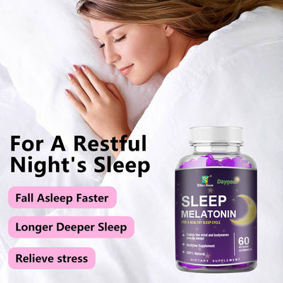 Private Label Melatonin Gummies für besseren Schlaf und Entspannung 24 Monate Haltbarkeit