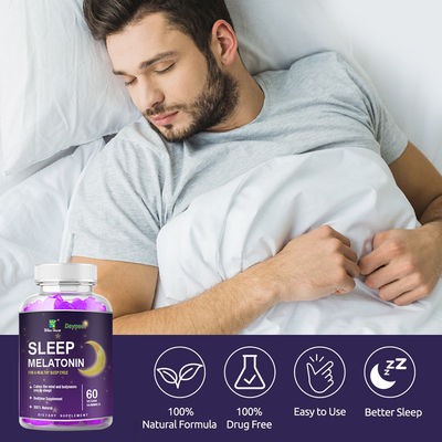 Private Label Melatonin Gummies für besseren Schlaf und Entspannung 24 Monate Haltbarkeit