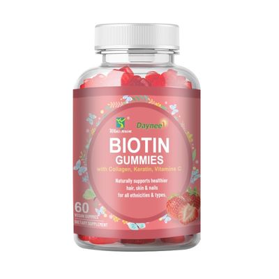 Private Label Biotin Kaugummi Haare Haut und Nägel Vitamine Biotin Ergänzung Kaugummi