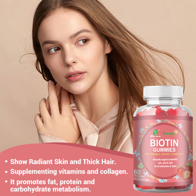 Private Label Biotin Kaugummi Haare Haut und Nägel Vitamine Biotin Ergänzung Kaugummi
