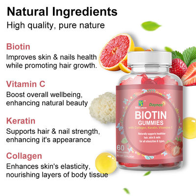 Private Label Biotin Kaugummi Haare Haut und Nägel Vitamine Biotin Ergänzung Kaugummi