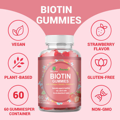 Private Label Biotin Kaugummi Haare Haut und Nägel Vitamine Biotin Ergänzung Kaugummi