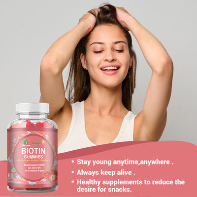 Private Label Biotin Kaugummi Haare Haut und Nägel Vitamine Biotin Ergänzung Kaugummi