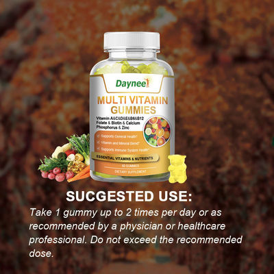 60 Gummies Multi Vitamin Private Label Nahrungsergänzungsmittel zur Verbesserung des Immunsystems