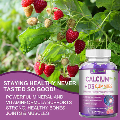 24 Monate Haltbarkeit Kalzium D3 Vitamin Magnesium Gummies zur Unterstützung der Knochenentwicklung