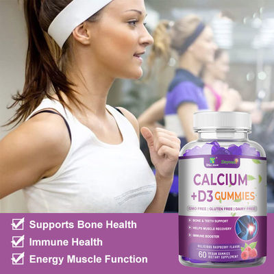 24 Monate Haltbarkeit Kalzium D3 Vitamin Magnesium Gummies zur Unterstützung der Knochenentwicklung