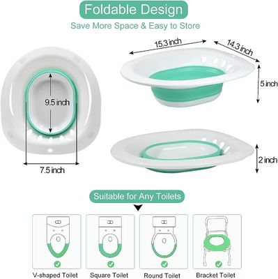 Klappbare Yoni Dampfsitz Sitz Bad für weibliche Hygiene Produkte 450g Gewicht