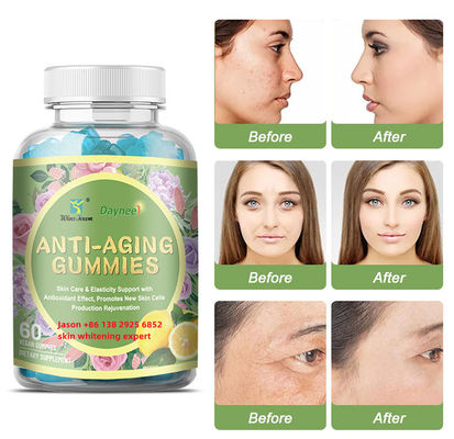 Veganer Kollagen Vitamin C E Hautbleichmittel L-Glutathion Kaugummi für eine hellere Haut