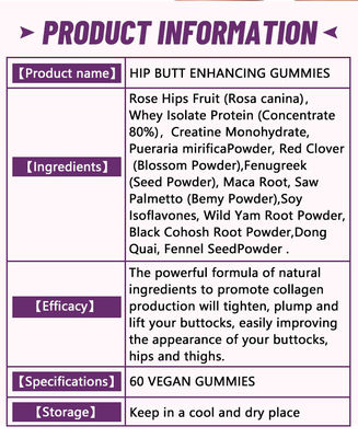 Private Label Vegan Gummy Pocket Pills für Frauen Körpergestaltung 36 Monate Haltbarkeit
