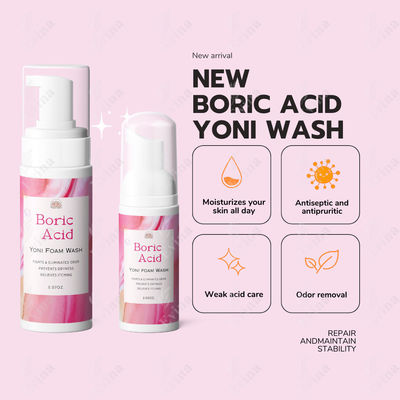 Personalisierte Intimreinigung Custom Label Borsäure Yoni Waschen mit Naturkräutern