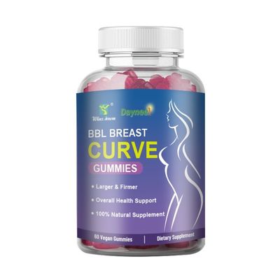 BBL Breast Curve Gummies Natürliche Hinternvergrößerung mit Ashwagandha 36 Monate Haltbarkeit