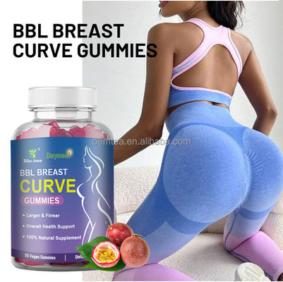 BBL Breast Curve Gummies Natürliche Hinternvergrößerung mit Ashwagandha 36 Monate Haltbarkeit