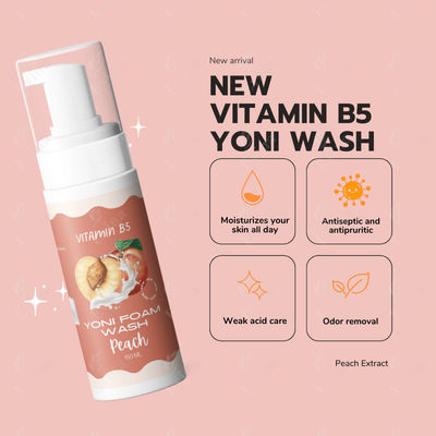 Vitamin B5 und Hyaluronsäure Yoni Waschmittel für Frauenhygiene N.W. 60ML/150ML/250ML/OEM