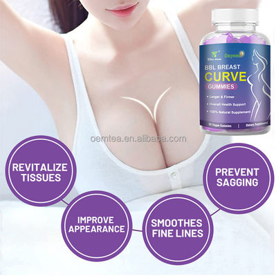 BBL Breast Curve Gummies Natürliche Hinternvergrößerung mit Ashwagandha 36 Monate Haltbarkeit