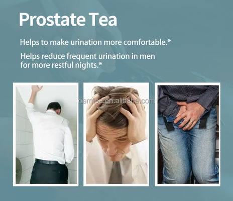 Prostata-Tee für Männer 100% pflanzliche gesunde Teetemperatur Lagermethode Proben