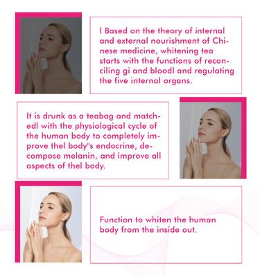 Private Label Haut Schönheit Aufhellen Glow Tee für Männer Natürliche Kräuter Anti-Aging Tee