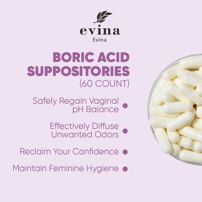 Wiederherstellen des Vaginal-pH-Gleichgewichts mit 600 mg/pcs Yoni Pops Pillen und Borsäure-Zäpfchen