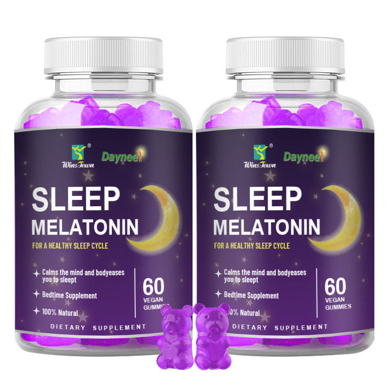 Private Label Melatonin Gummies für besseren Schlaf und Entspannung 24 Monate Haltbarkeit