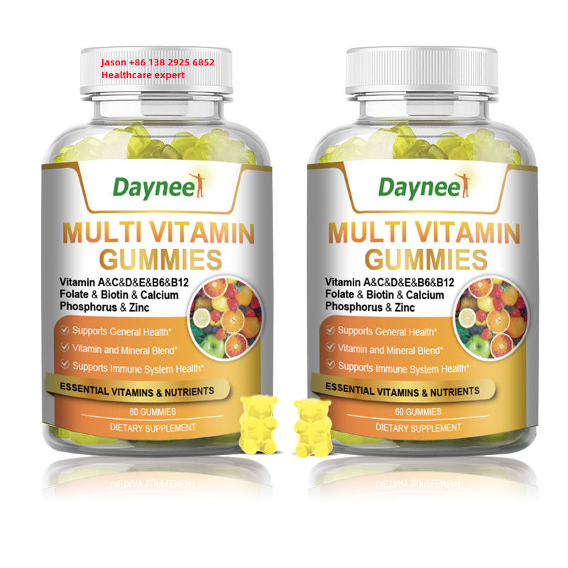 60 Gummies Multi Vitamin Private Label Nahrungsergänzungsmittel zur Verbesserung des Immunsystems