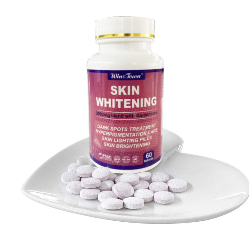 Kollagentabletten zur Hautbleichung und Anti-Aging mit natürlichen und biologischen Kräutern