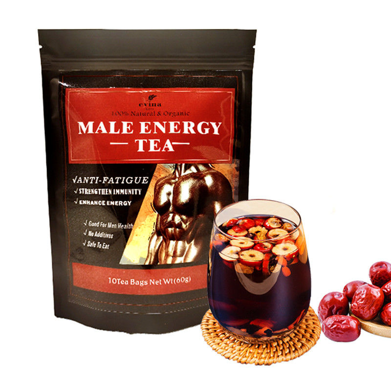 100% natürliche Kräuter Privatetikett Ginseng Rote Datteln Goji Berry Männliche Gesundheit Mischtee