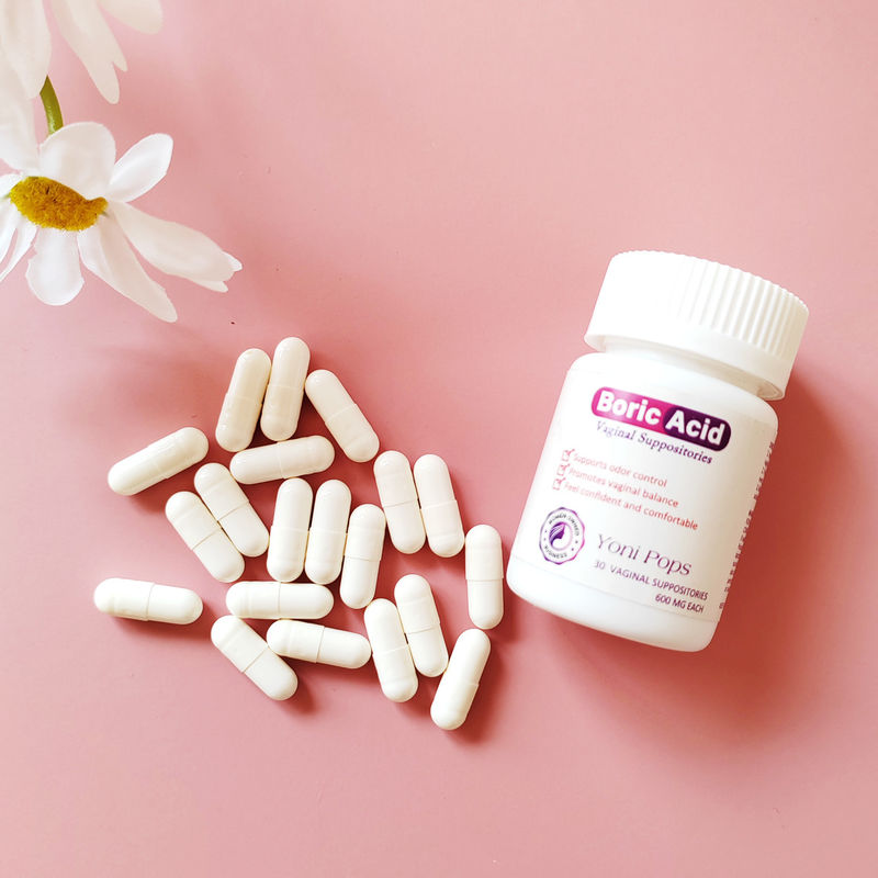 Wiederherstellen des Vaginal-pH-Gleichgewichts mit 600 mg/pcs Yoni Pops Pillen und Borsäure-Zäpfchen